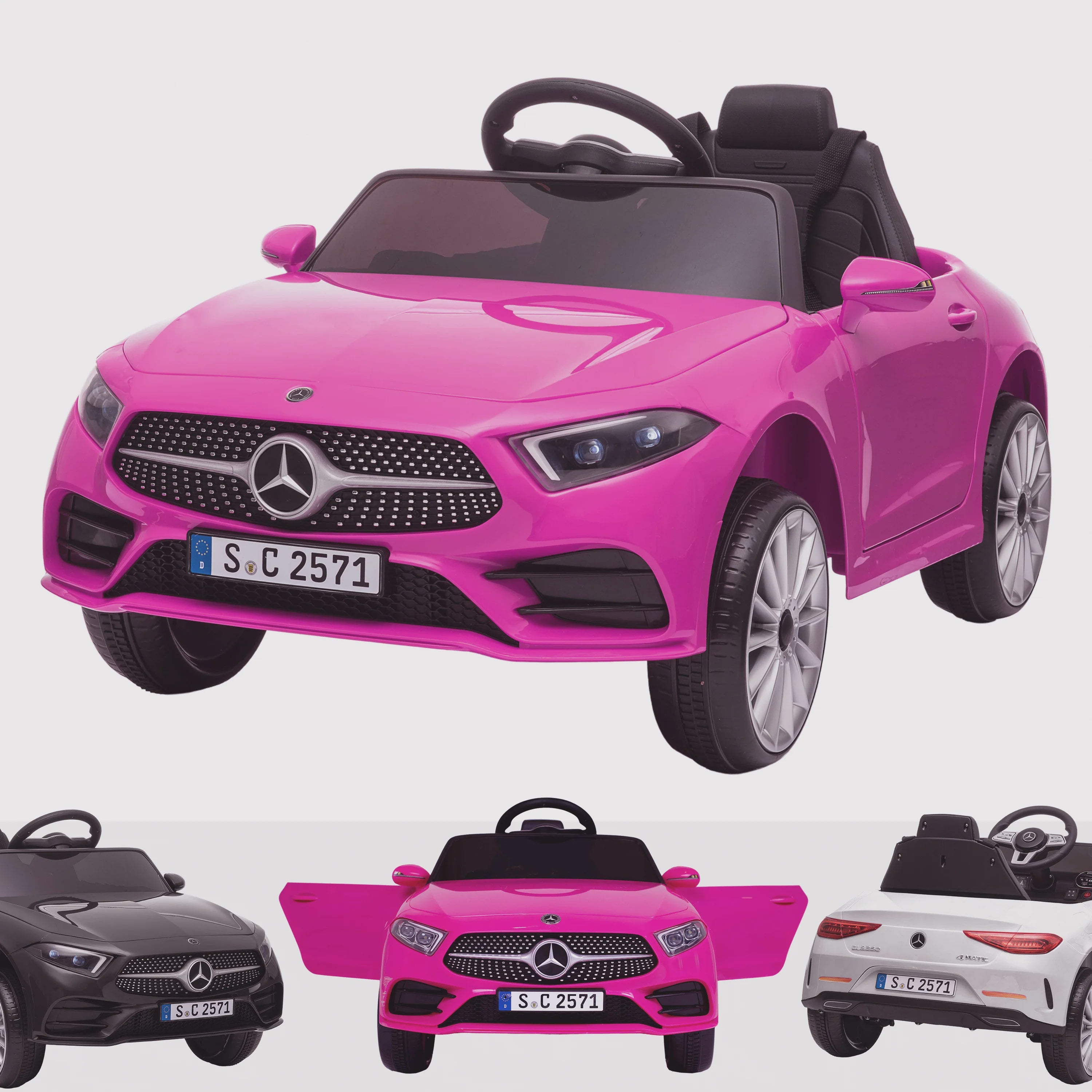 Xuanlur Licensed Mercedes-Benz CLS 350 12V Electric Ride-On Toy – Kids Electric Car with Remote Control, Bluetooth & LED Lights