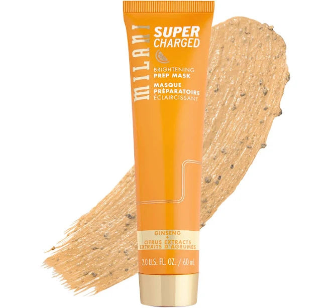 Milani Super Charged Brightening Prep Mask Ginseng + Citrus Extracts 60ML – Brightening & Exfoliating Face Mask