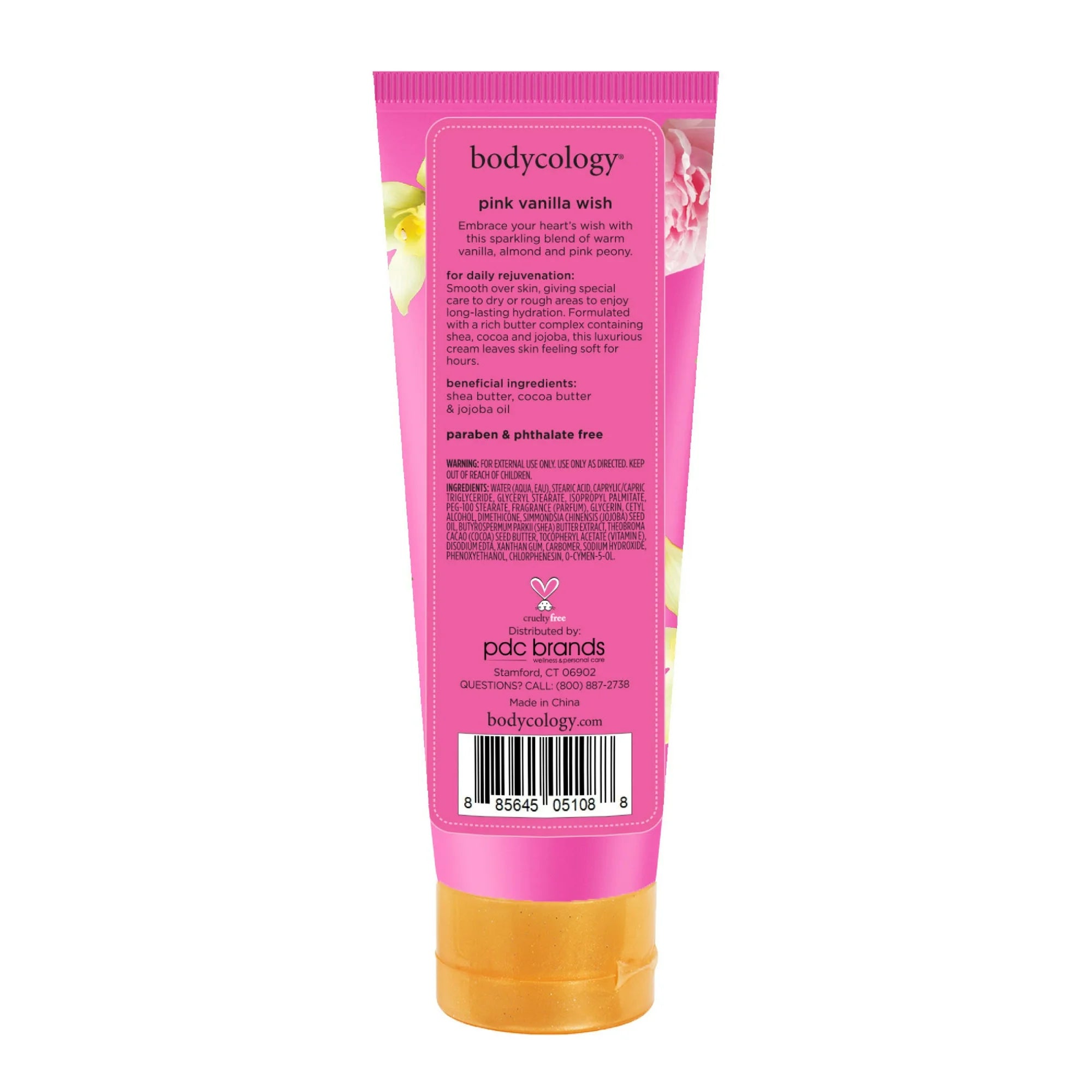 Bodycology Pink Vanilla Body Cream 8oz