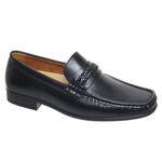 Marco Ferrara Edward-1 Men Slip on round Toe Wedge Shoe-Black