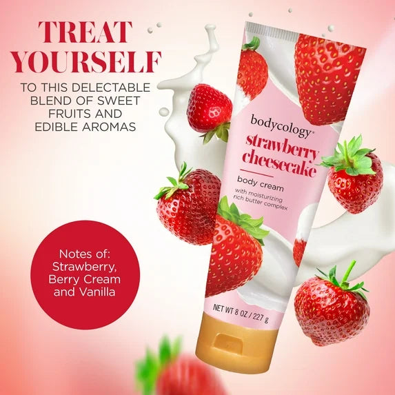 Bodycology Strawberry Cheesecake Body Cream 8oz