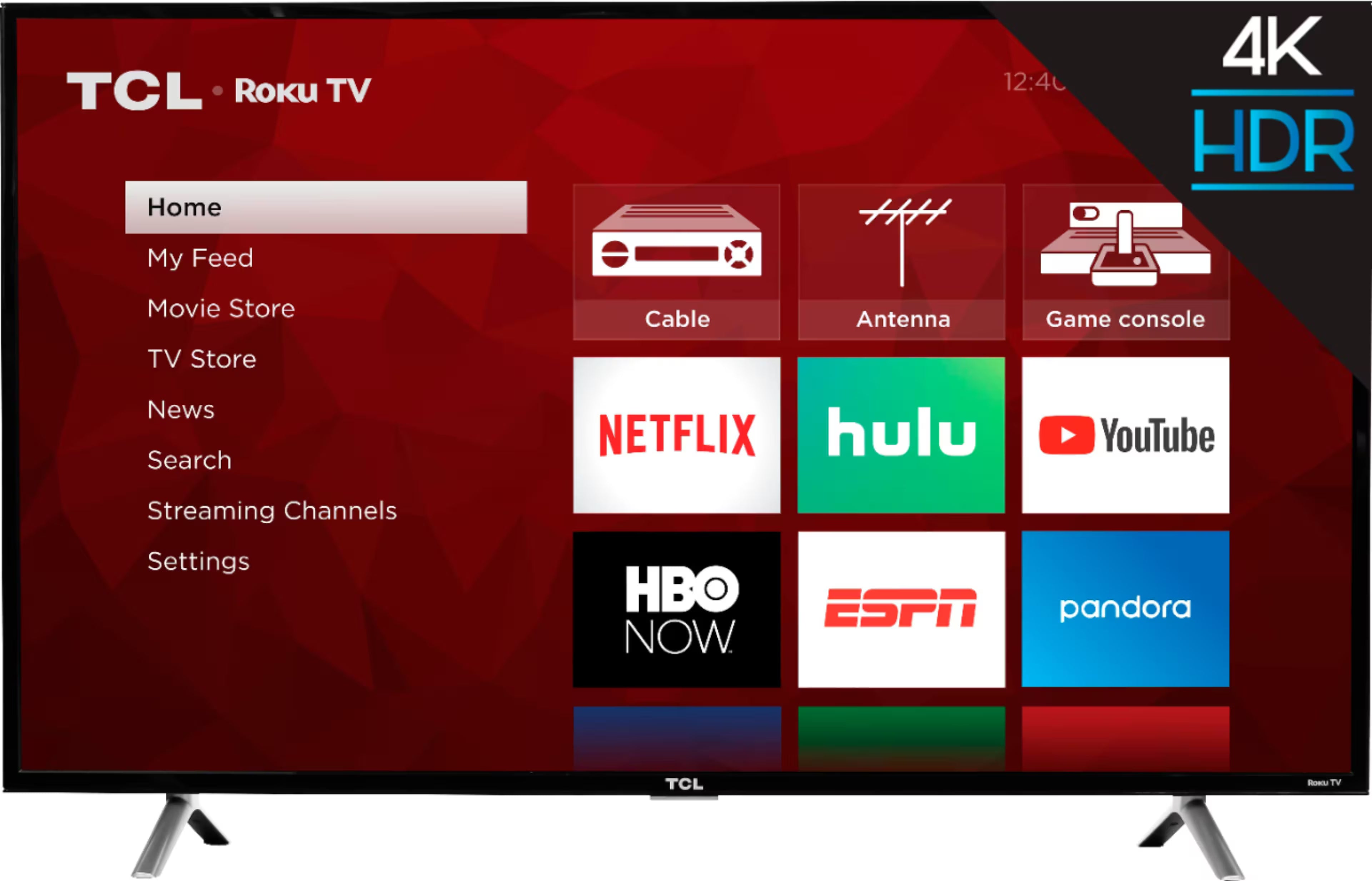 TCL 85S41CR 85" 4K Ultra HD 2160p HDR Smart LED Roku HDTV (2025 Model)