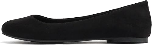Soda Kreme Black NBPU Ballet Flats – Classic Comfortable Slip-On Women’s Shoes