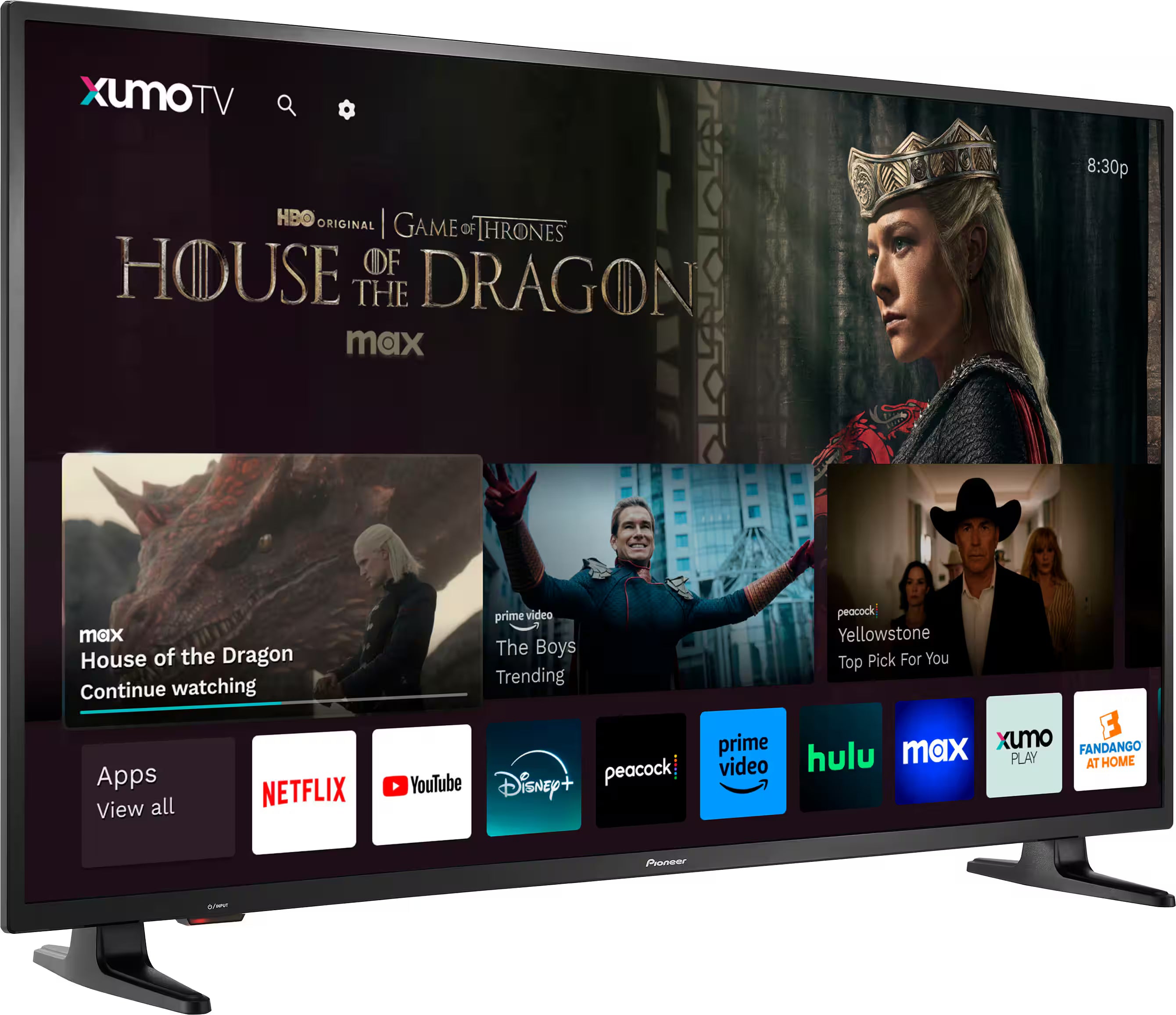 Pioneer - 50" Class LED 4K UHD Smart Xumo TV PN50-751-24U