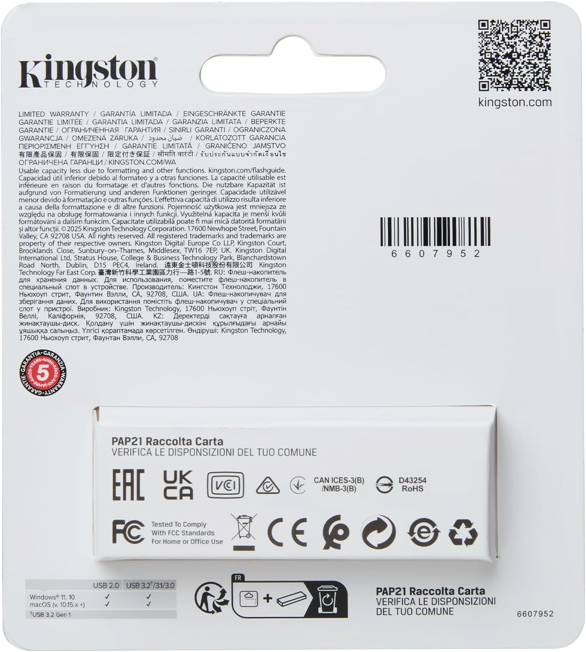 Kingston DataTraveler Exodia S USB 3.2 Memory Flash Drive 128GB