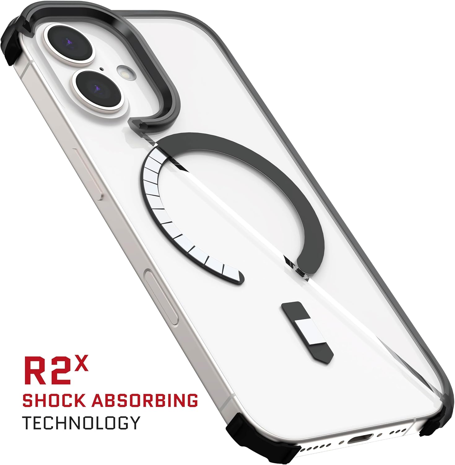 Ghostek COVERT Smoke Matte MagSafe Case for iPhone 17 – Clear Shockproof Protective Cover