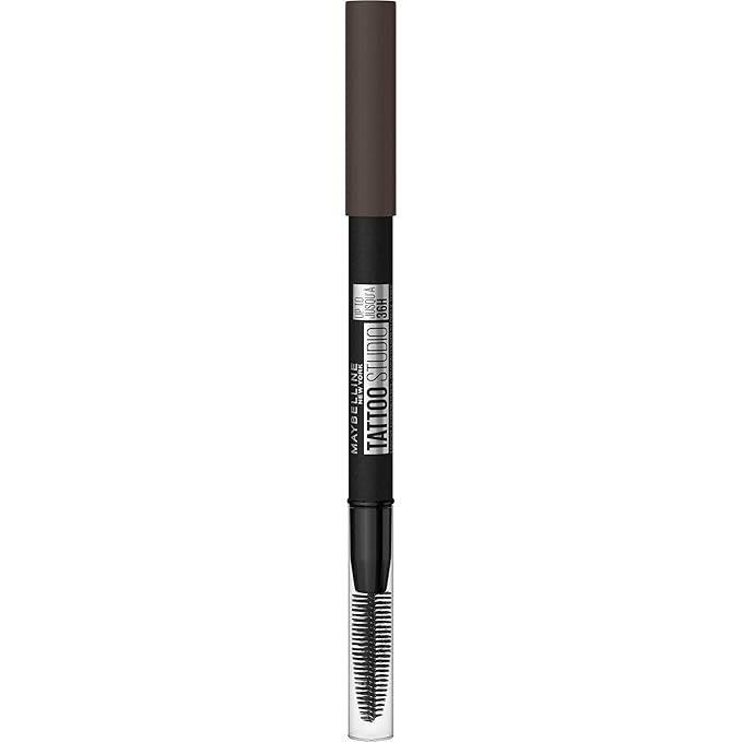 Maybelline Tattoo Studio Black/Brown Waterproof Eyebrow Pencil for Defined Brows
