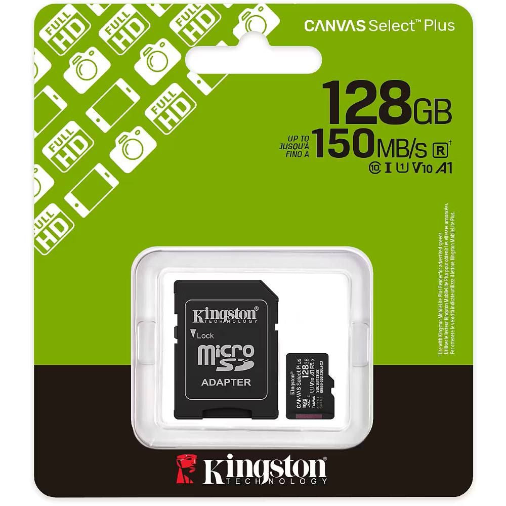Kingston Canvas G3 microSDXC Memory Card 128GB