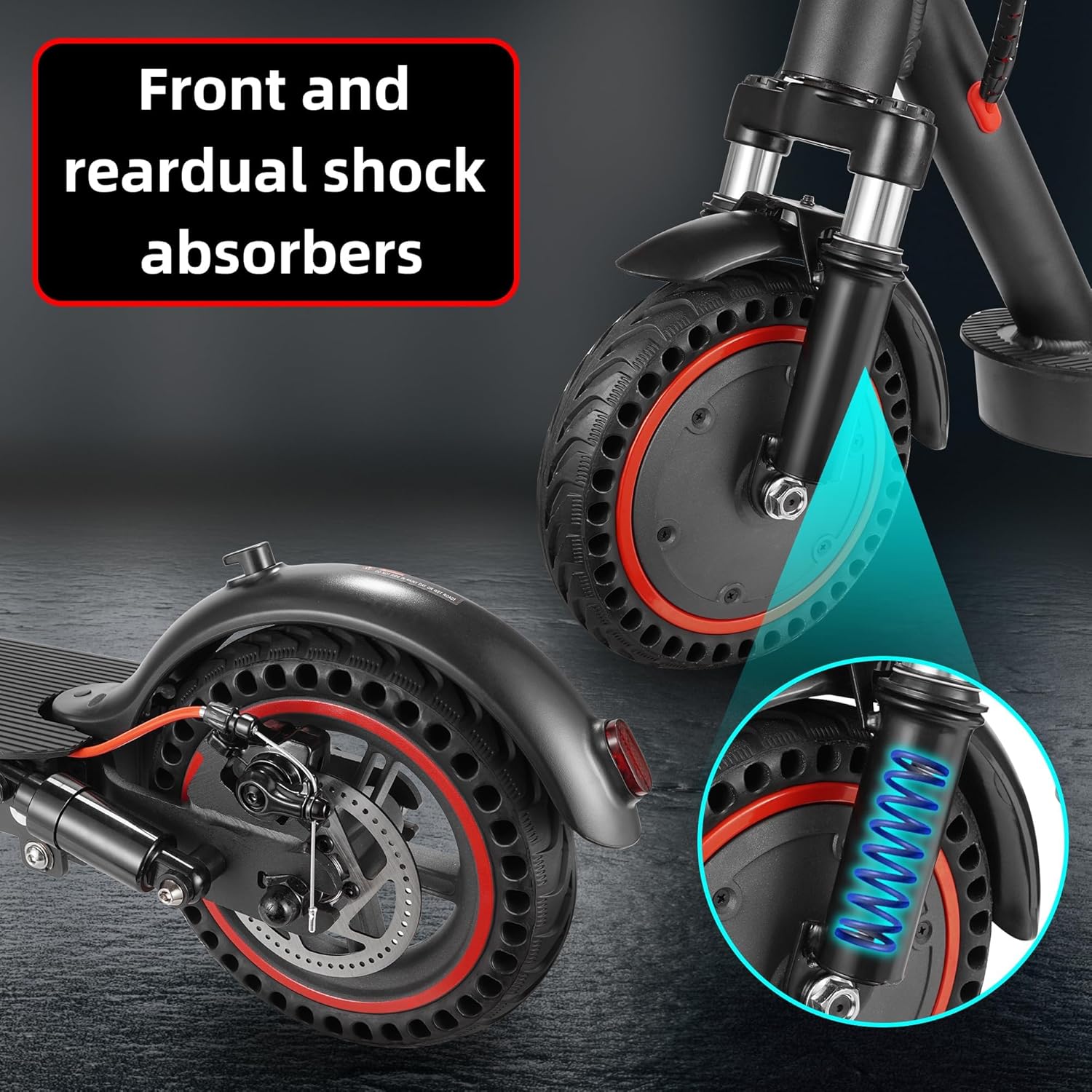 Hovermax Kids Electric Scooter for Ages 6–12 – 10mph Speed, 9.3 Mile Range, LED Light-Up Scooter with 7-Inch Tires
