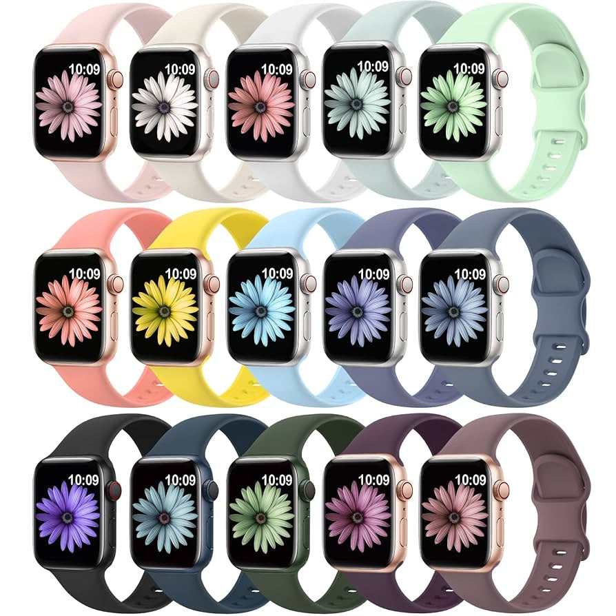 Apple Soft Silicone Bands Compatible Apple Watch Size 38/40/41mm