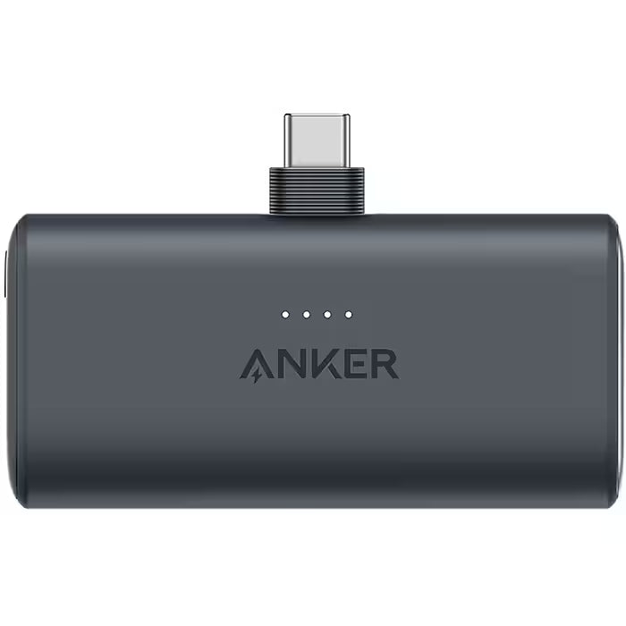 Anker Nano 5000mAh 22.5W Black Power Bank with Built-in USB-C Connector- A1653H11-1