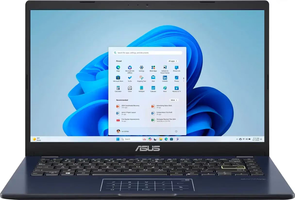 ASUS Vivobook Go 14 14" FHD Laptop – Intel Celeron N4500, 4GB RAM, 128GB eMMC, Star Black