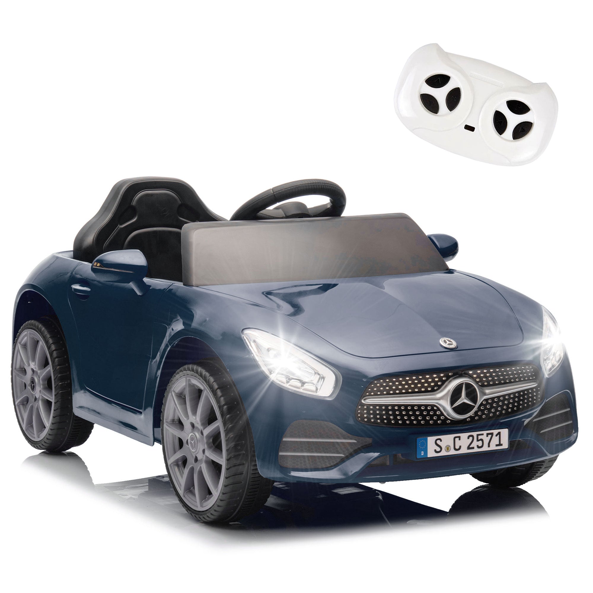 Xuanlur Licensed Mercedes-Benz CLS 350 12V Electric Ride-On Toy – Kids Electric Car with Remote Control, Bluetooth & LED Lights