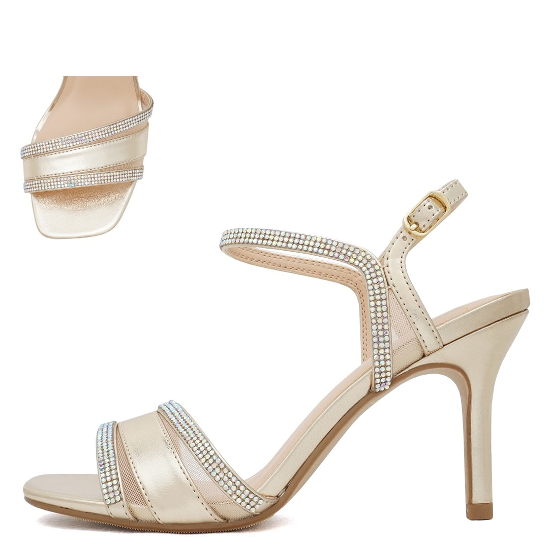 My Delicious Costume Gold/Nylon Mesh Dress Sandal