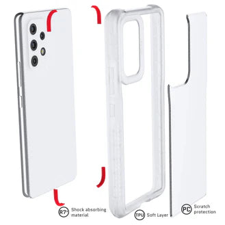 Ghostek COVERT 6th Gen Clear Case for Samsung Galaxy A53 5G – Slim Shockproof Protective Cover