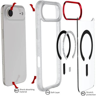 Ghostek COVERT Protective Case for iPhone 17 Air – Slim Shockproof Clear Protective Cover