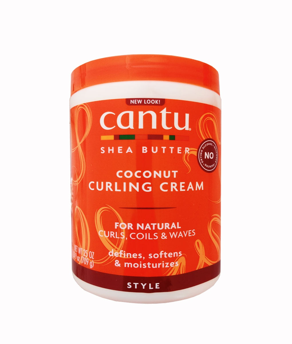Cantu Shea Butter for Natural Hair Coconut Curling Cream, 25