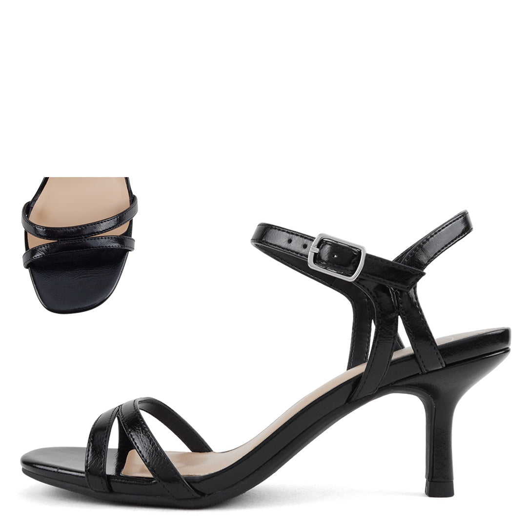 My Delicious Filter Black PU Dress Sandal