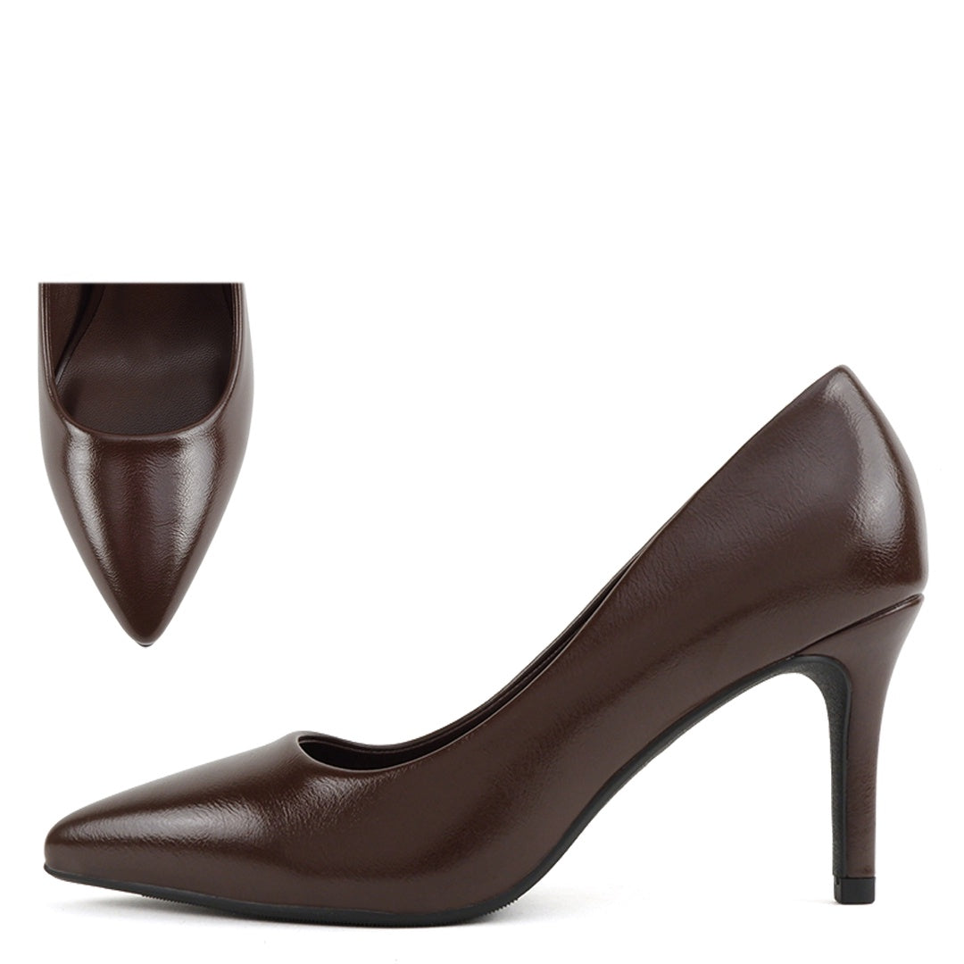 Soda Florian Wine PU Women Dress Shoes