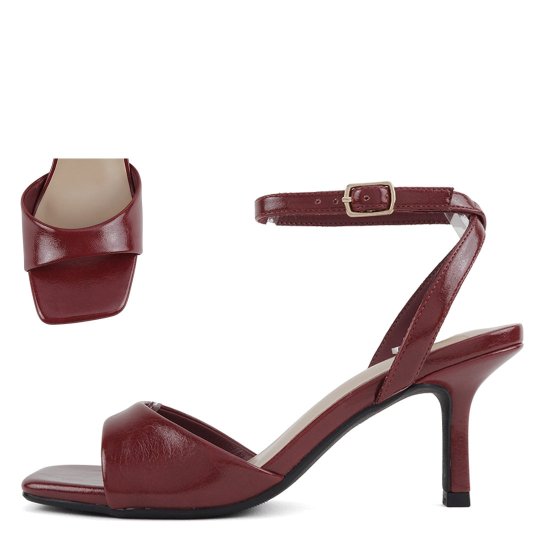My Delicious Furrow Cherry PU Dress Sandal
