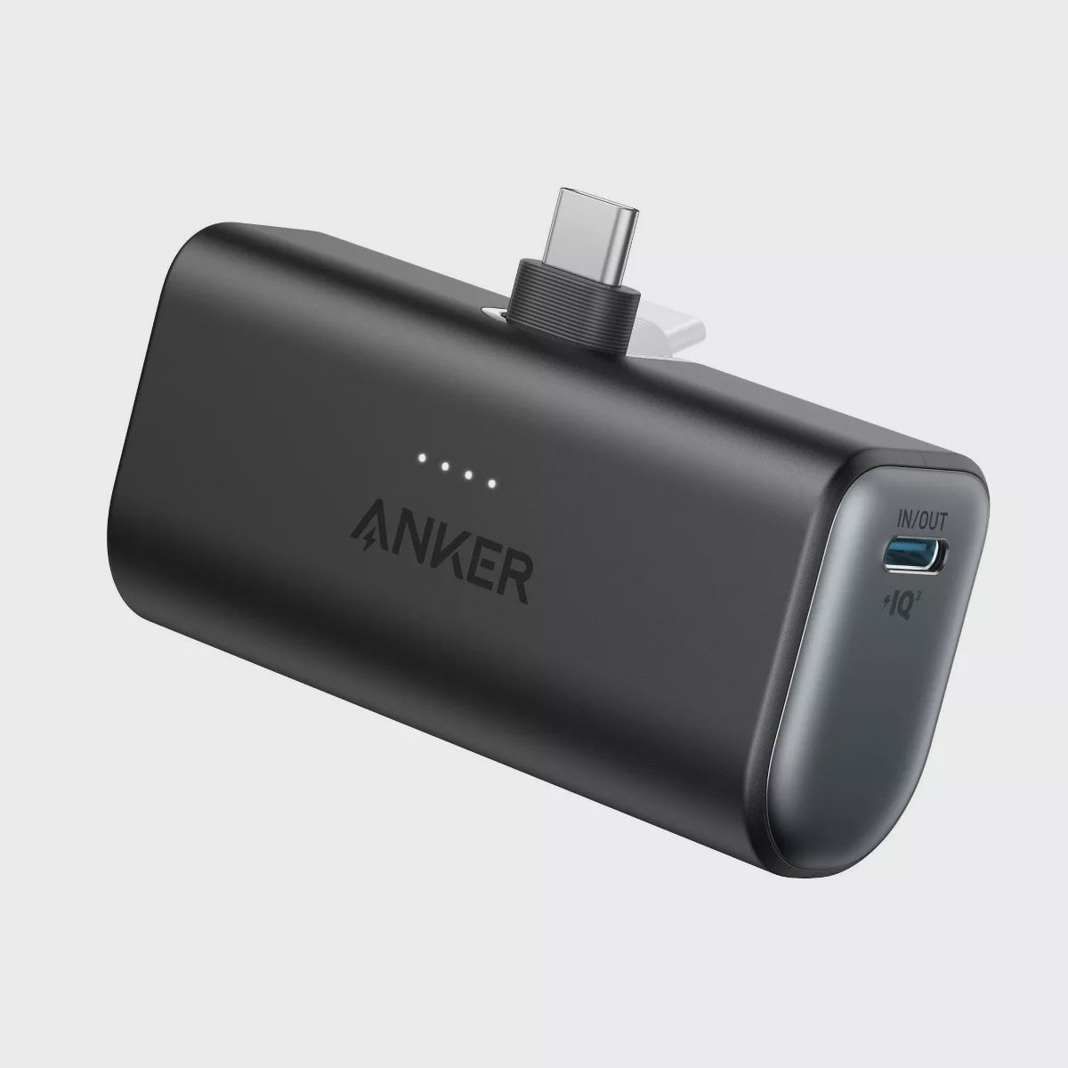Anker Nano 5000mAh 22.5W Black Power Bank with Built-in USB-C Connector- A1653H11-1