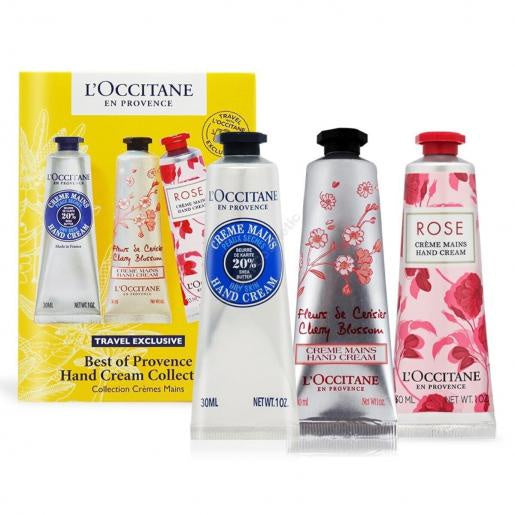 L'Occitane Lovelier 30ml Hand Cream Set - Rose Velvet + Peony + Shea Butter
