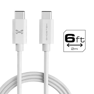 Ghostek NRGline USB-C to USB-C 60W Cable 6ft White