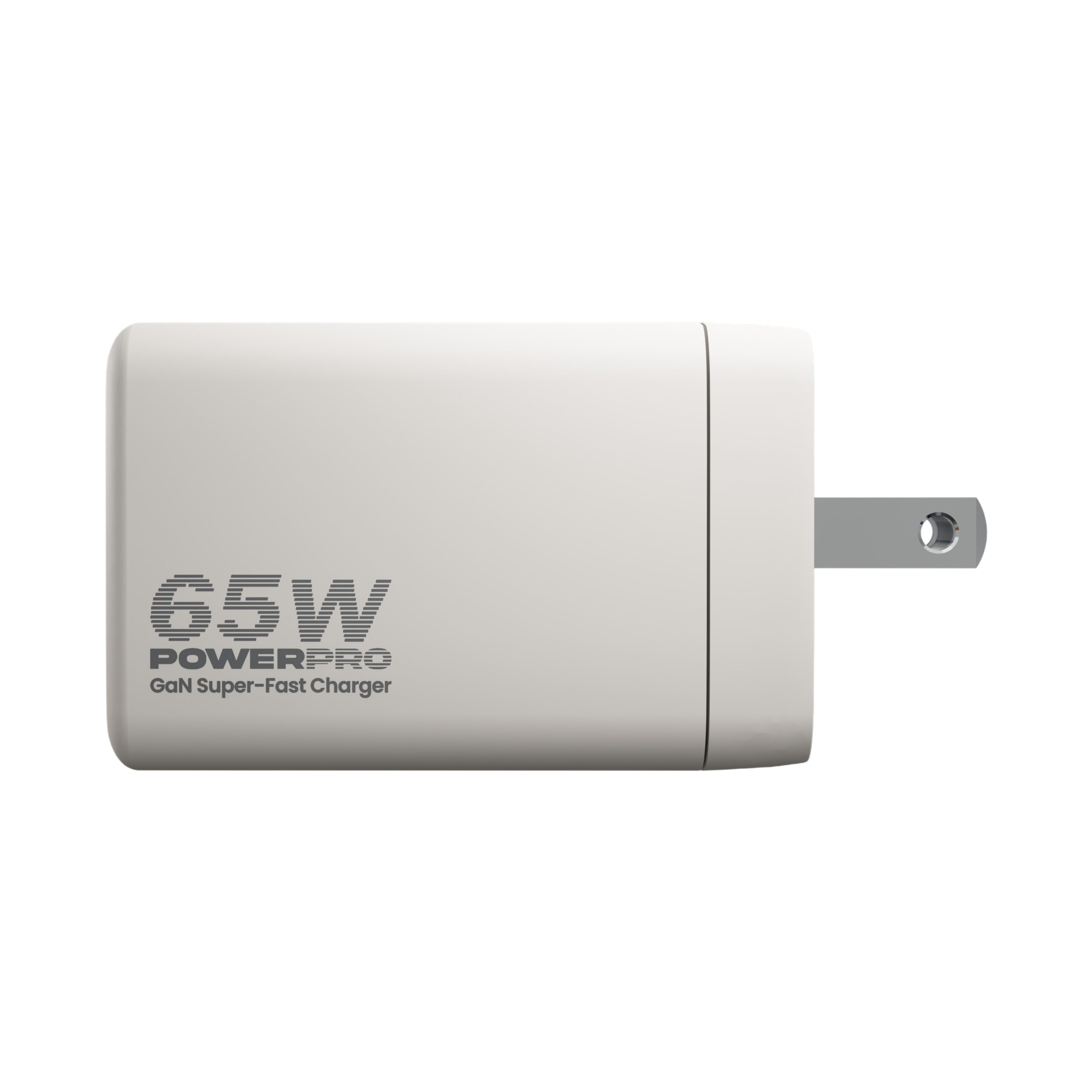 Unno Tekno PowerPro Dual Port 65W Travel Charger PW5066WT GaN USB-C PD Fast Charger