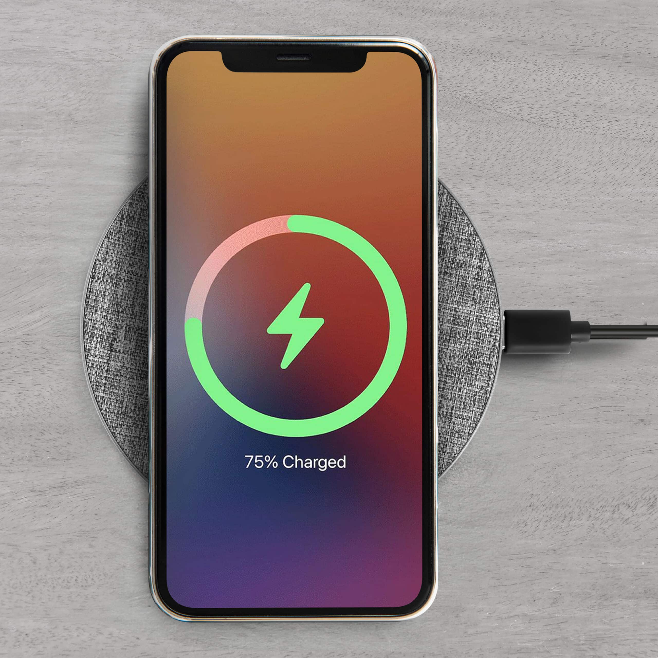 Unno Tekno ChargePro 15W Wireless Charging Puck PW5117BK Fast Qi Charging Pad