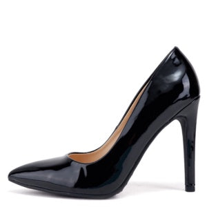 My Delicious Scheme-S Women Patent Pointy Toe High Heel Shoe Black