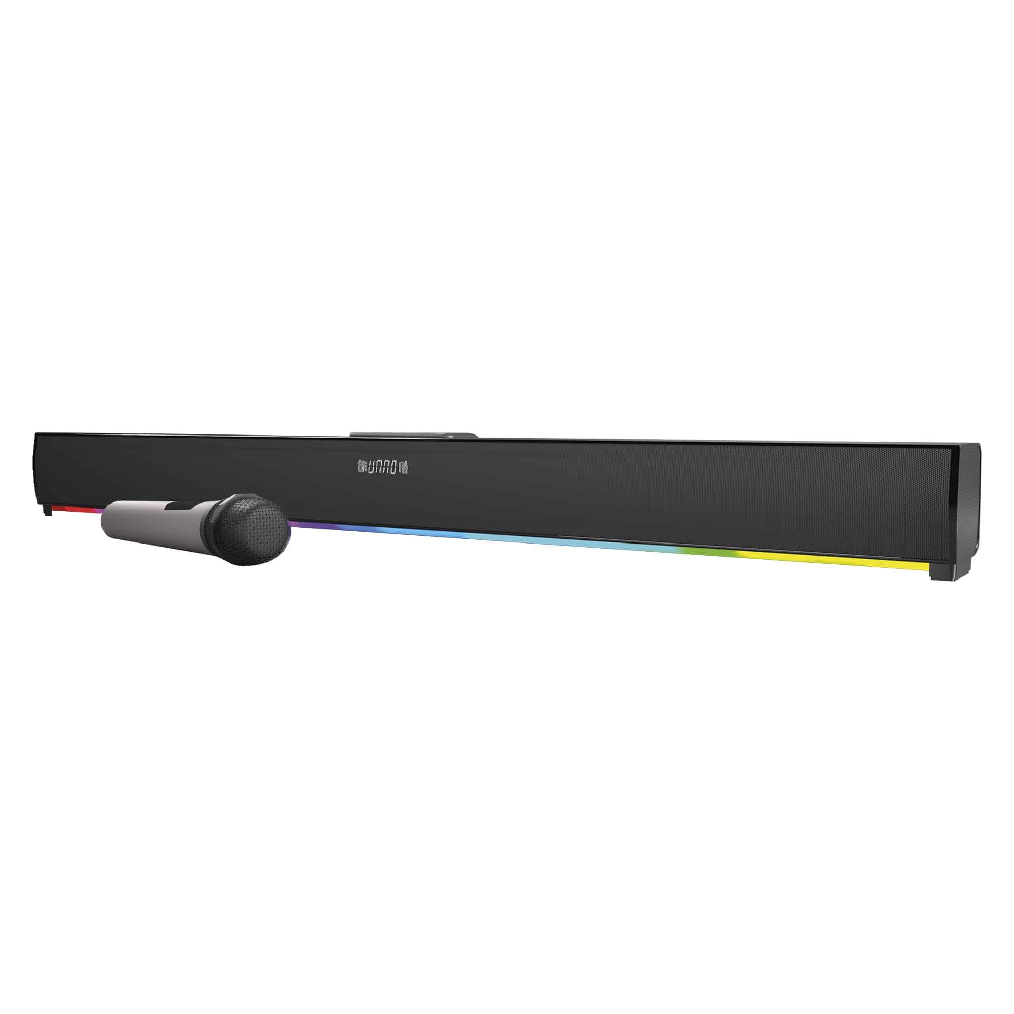Unno Tekno 36" Harmony Colours Wireless Speaker SP9301BK Soundbar with Bluetooth and Karaoke