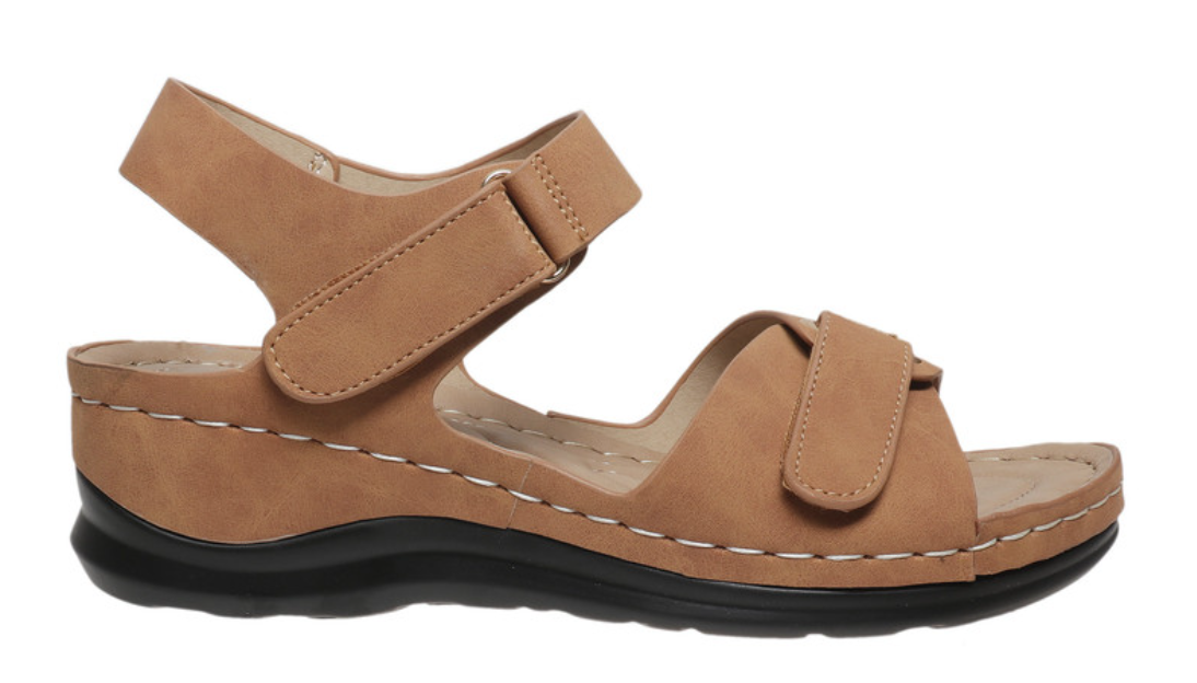 Pierre Dumas Favor-1 Women Open Toe Casual Small Wedge Sandal Tan