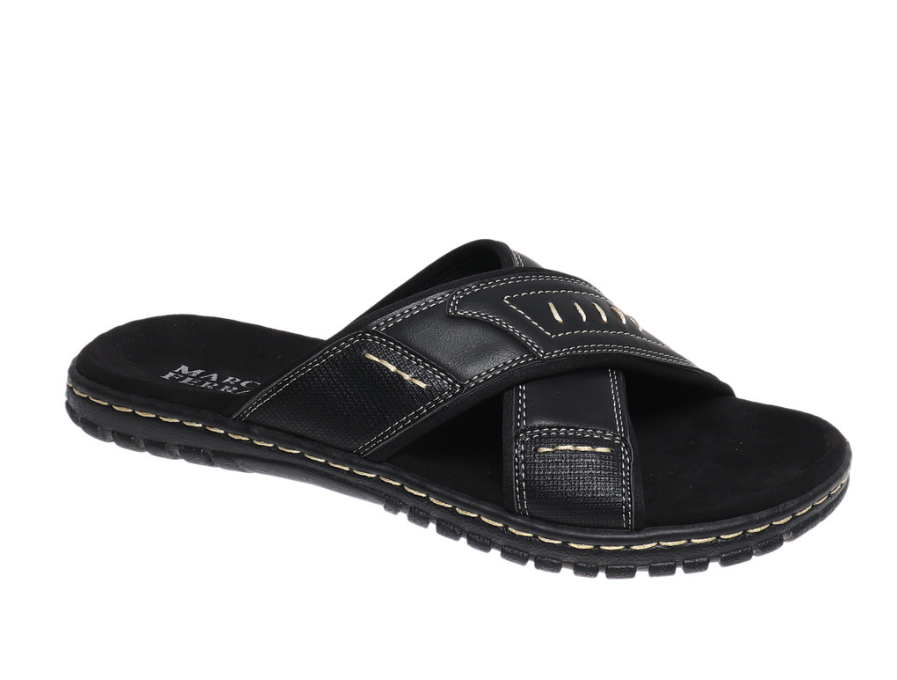 Marco Ferrara 91636 MARC-45 Black Slip on Slipper
