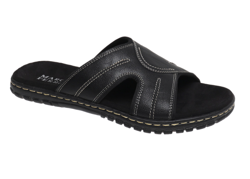 Marco Ferrara 91637 MARC-46 Black Slip on Slipper