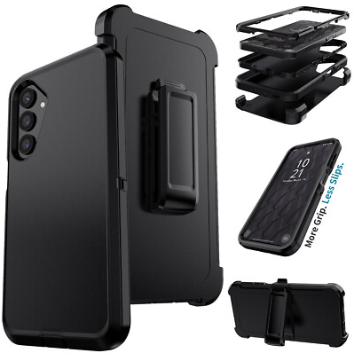 Quikcell Grand Advocate Dual-Layer Kickstand Case for Samsung Galaxy A17 5G – Armor Black Rugged Cover