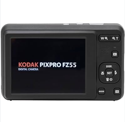 Kodak PIXPRO FZ55 Digital Camera Black – 16MP Compact Camera with 5X Optical Zoom