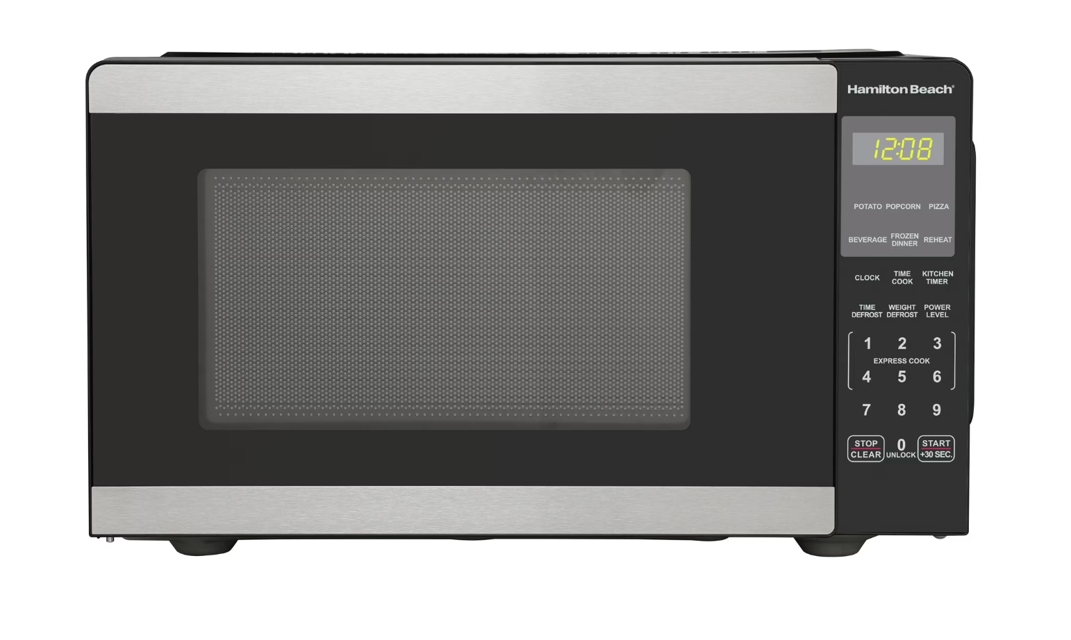 Hamilton Beach 0.9 Cu Ft Countertop Microwave Oven 900 Watts – Compact Digital Kitchen Microwave