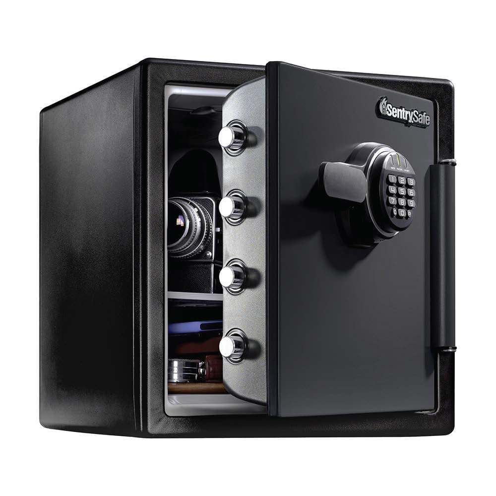 SentrySafe Fire-Resistant and Water-Resistant Safe with Digital Keypad Lock, 1.23 Cu. ft. (SFW123ES)