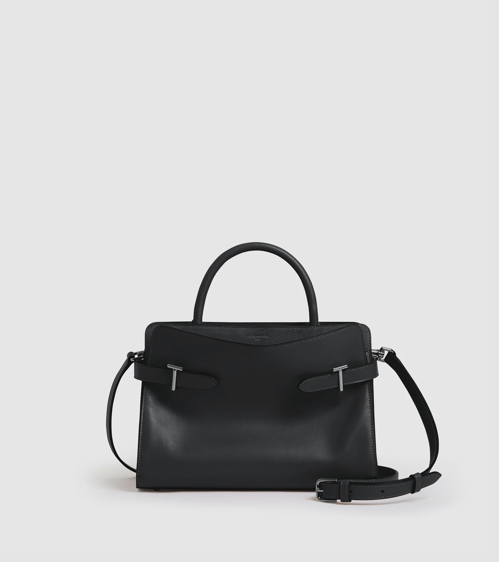 Emie Medium Handbag Smooth Leather and Nubuck TEMI16M1N01-Black