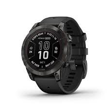 Garmin Fēnix 7S Pro – Sapphire Solar Edition Carbon Gray Ti w/Black Band (010-02776-10 )
