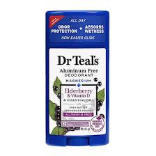 Dr Teals Aluminum Free Deodorant, Elderberry And Vitamin D-75ml