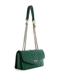 Guess Anning Woven Convertible Crossbody Bag-QG950821-Forest