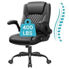 COOLHUT Leather Office Chair, Big and Tall Office Chair 400LBS
