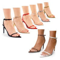 Liliana Laucia-19 Pointy Open Toe Clear