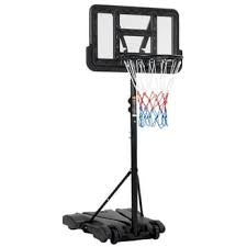 Spalding 32-Inch Portable Basketball Hoop with Eco-Composite Backboard & Telescoping Height Adjustment-Outdoor Play