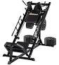BalanceFrom Commercial Grade Plate Loaded High-Gauge Steel Adjustable Leg Press Machine With Extra Plate Storage, 1000 Pound Capacity