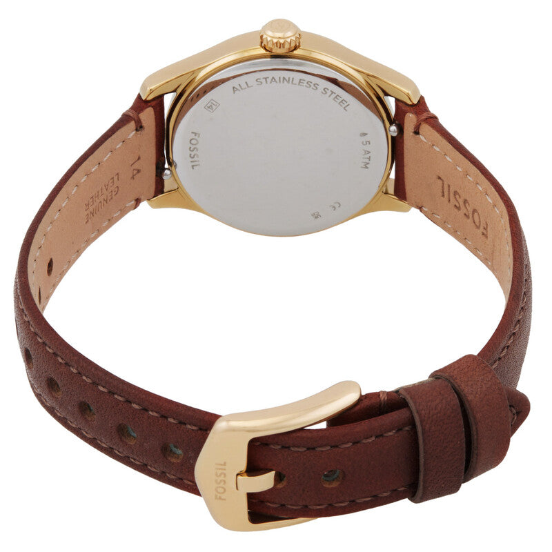 Fossil Gilmore Quartz Silver Dial Ladies Watch ES5397