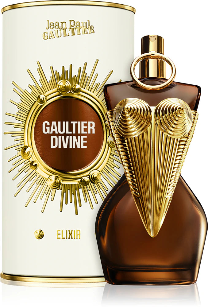 Jean Paul Gaultier Divine Elixir Parfum 100ml – Intense Floral Amber Perfume for Women with Tuberose & Tonka Bean