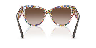 DOLCE & GABBANA ODG4449 32171354 Havana On White Barrow/Brown Gradient