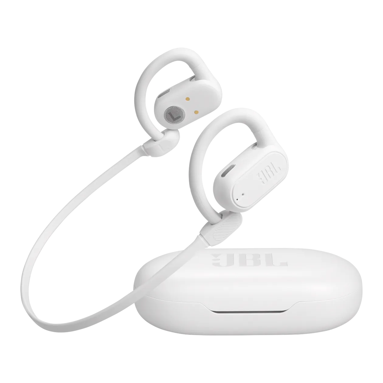 JBL SoundGear Sense Hybrid Open-Ear headphones W/ a detachable neckband (White) (JBLSNDGEARSNSWH)
